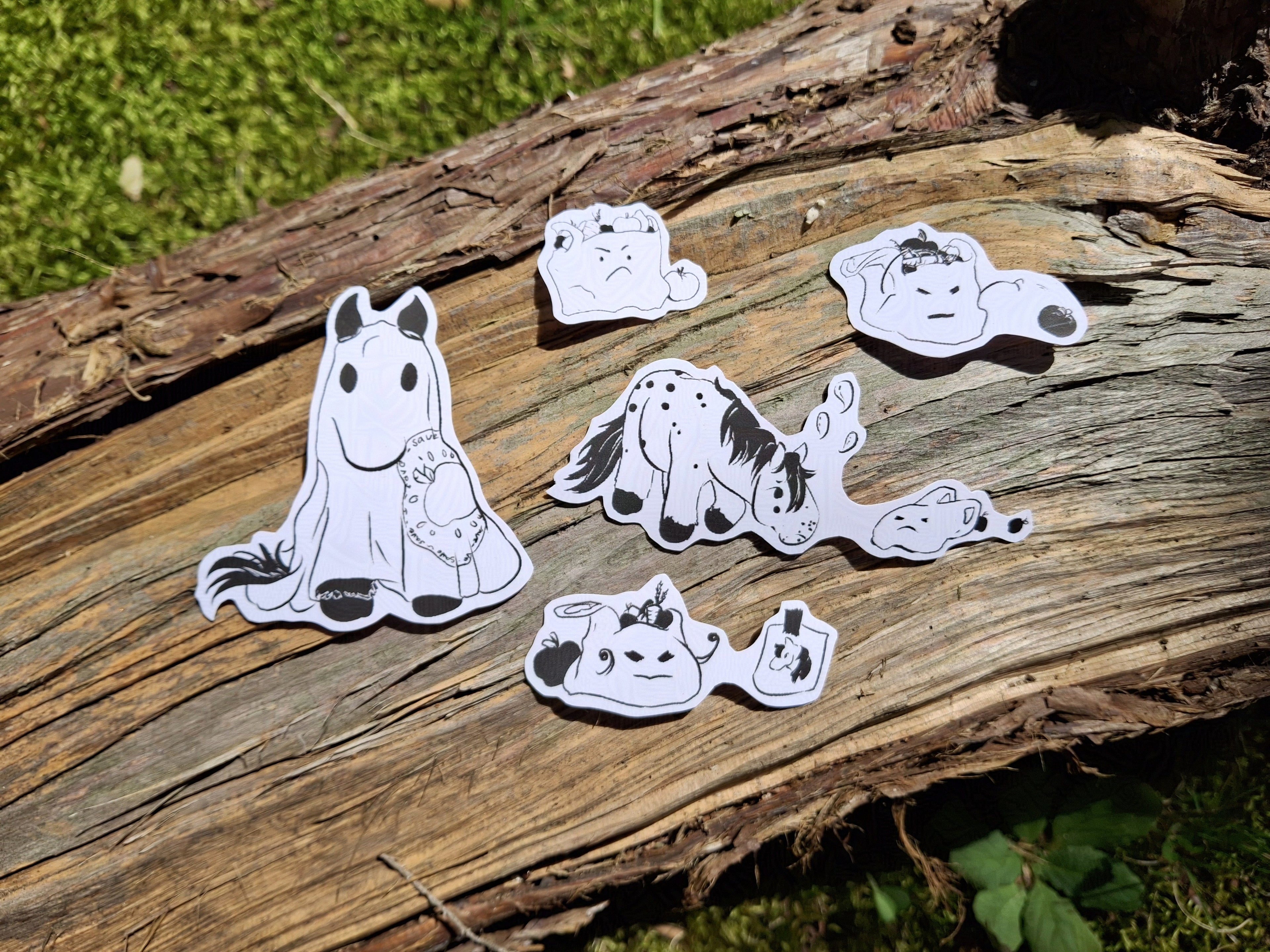Bag-Monster Horse Sticker Set