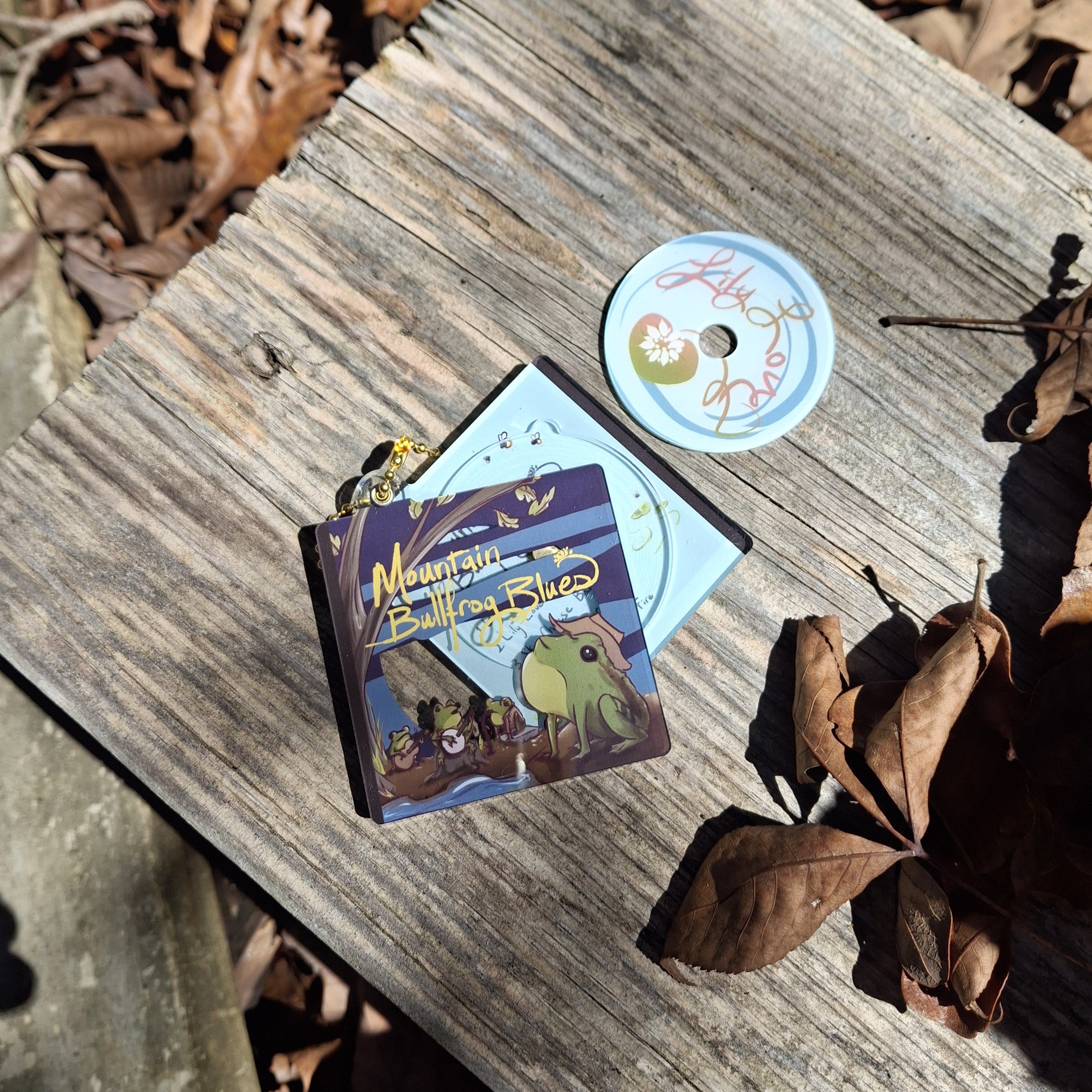 Mountain Bullfrog Blues Keychain