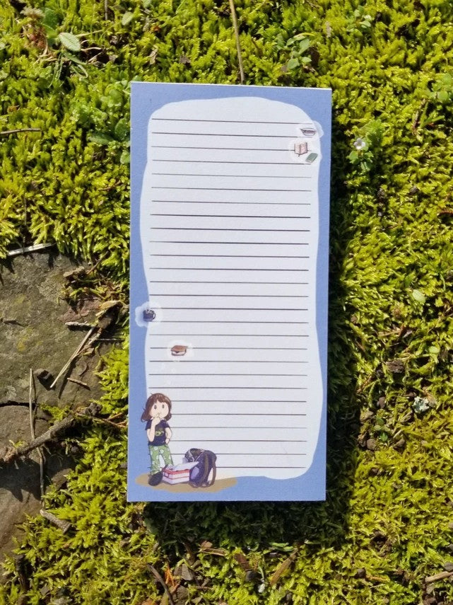 Camp Packing Sticky Magnetic Notepad