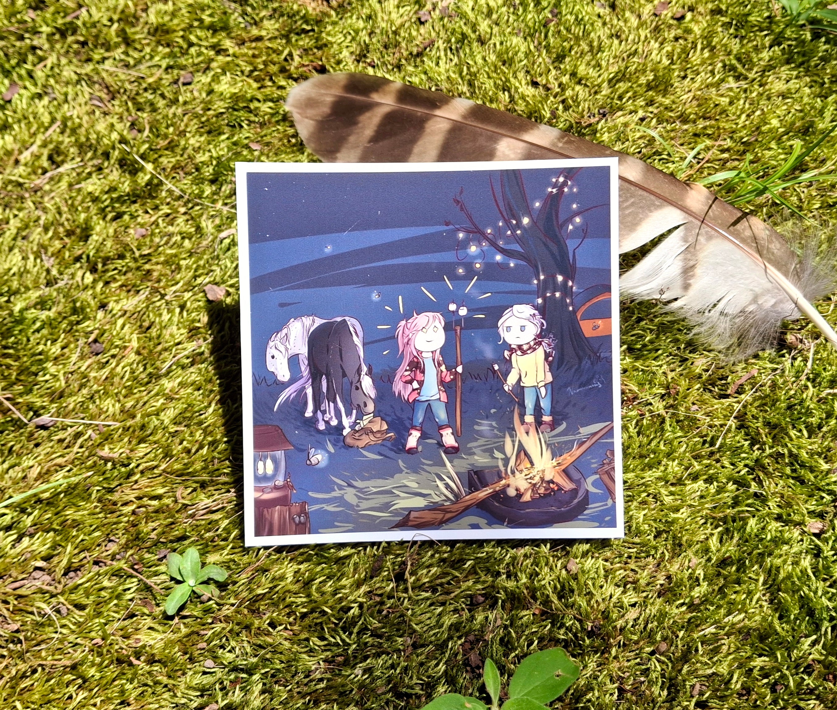 Trail Horses and Friends Print