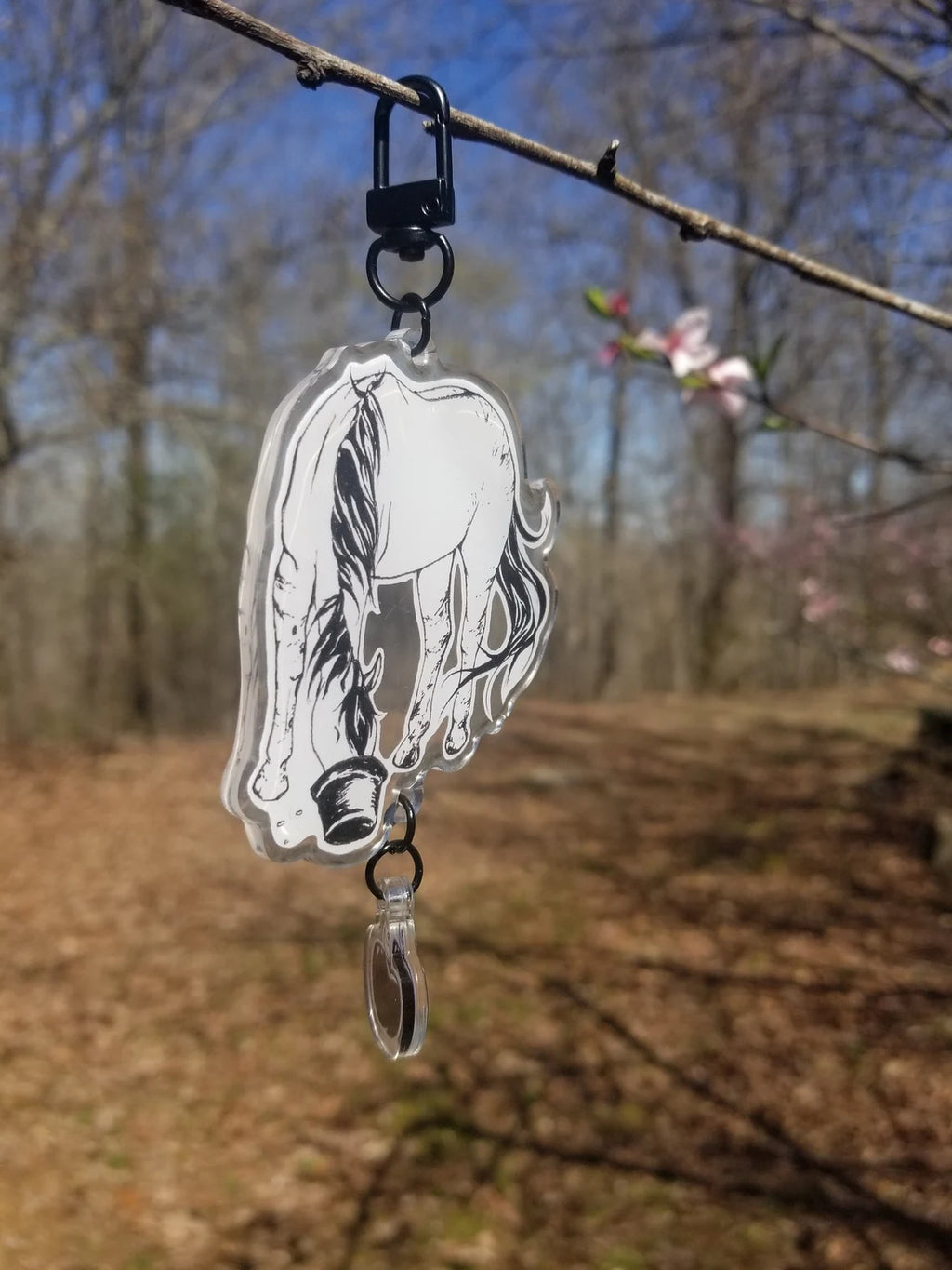 Munching Horse Keychain